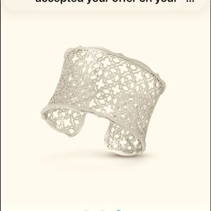 KENDRA SCOTT - CANDICE SILVER CUFF BRACELET